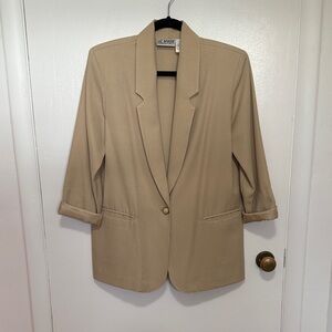 Vintage Liz Baker Women's Classic Tan Suit Jacket